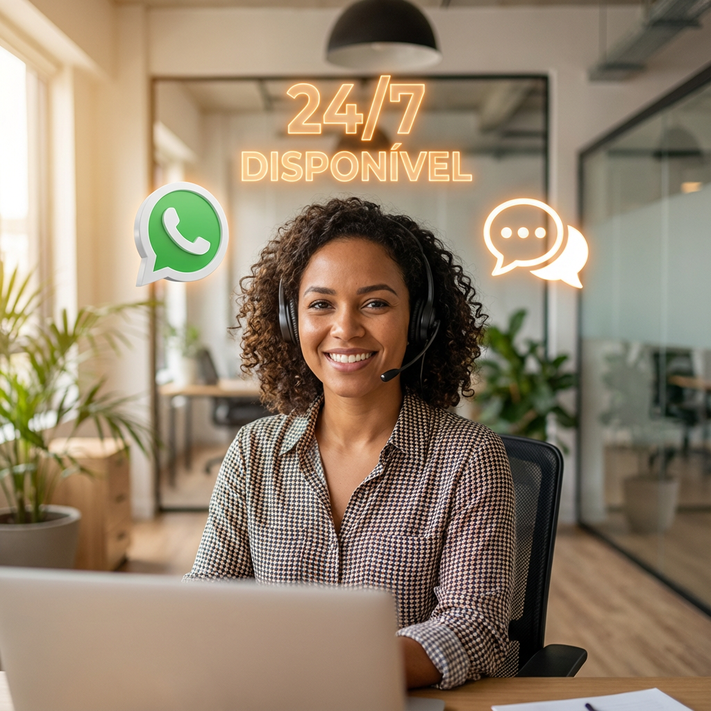 Suporte 24/7 em português